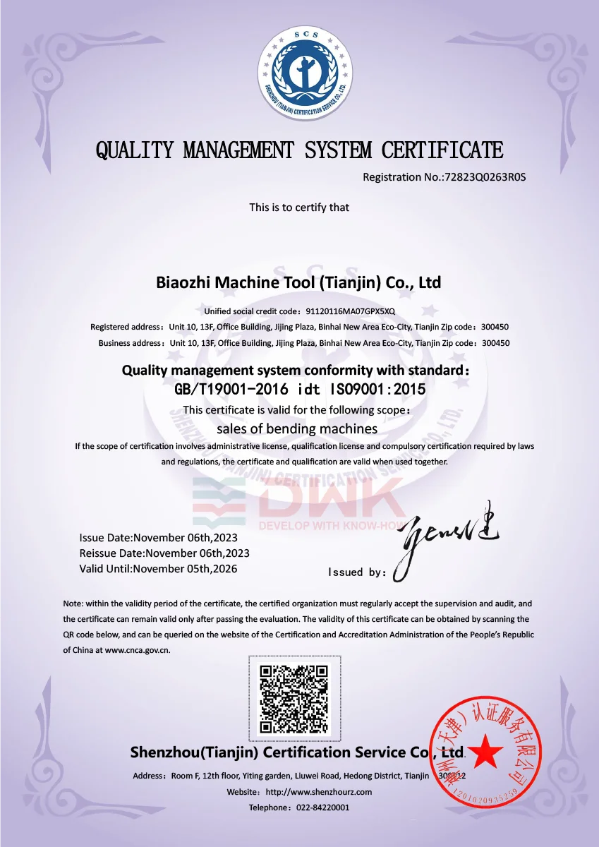 ISO9001 quality management system